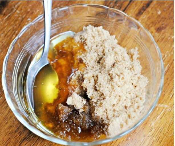 Brown sugar honey scrub